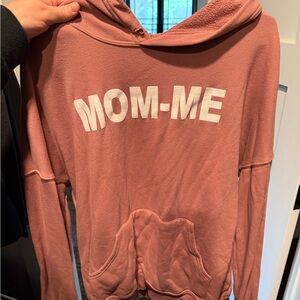 Pink Hoodie with 'MOM-ME' Print
